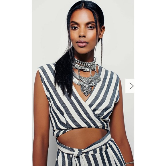 FREE PEOPLE LA Babe Stripe Sleeveless Midi Dress - Picture 3 of 12